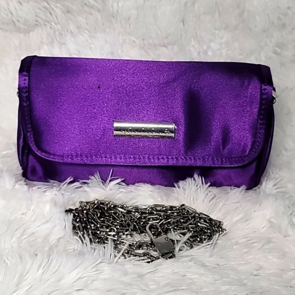 FREE SHIPPING TODAY ONLY! Two-Purse Power Duo-Quilted Chic + Purple Satin Sass - Picture 10 of 16